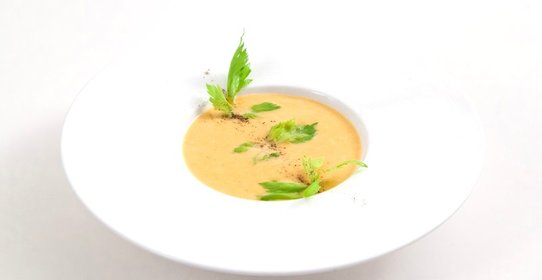 Суп из батата с кленовым сиропом