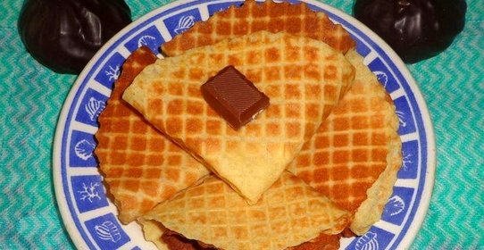 Лимонные вафли