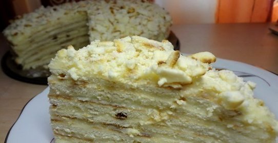 Творожный торт на сковороде