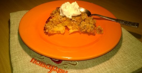 Крамбл с хурмой