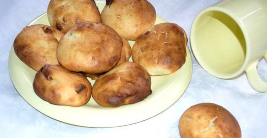 Булочки с сахаром без дрожжей