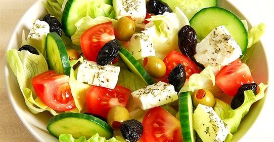 Греческий салат с мятой