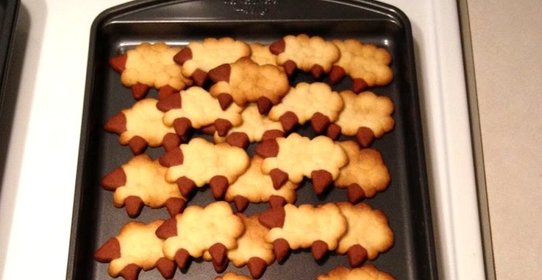 Овечки из масляного теста