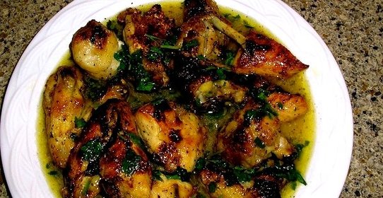 Курица в лимонном соусе