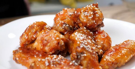 Крылышки в духовке на решетке