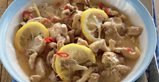 Острый лимонный цыпленок