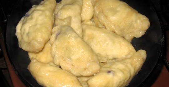 Вареники с черникой