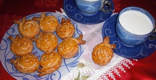 Сырно-кунжутное печенье «Улитки»