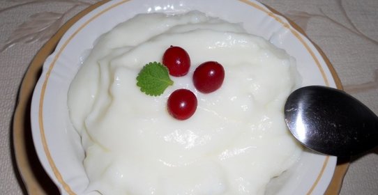 Густой молочный кисель