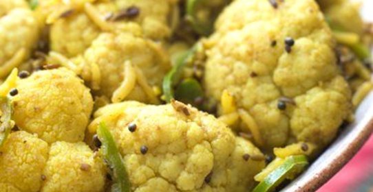 Запеченная цветная капуста с лимоном и чесноком