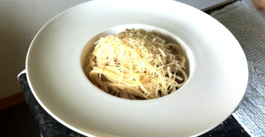 Паста карбонара с беконом (Pasta Carbonara)