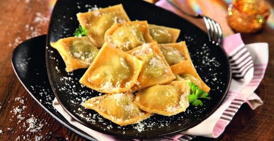 Равиоли со шпинатом и рикоттой