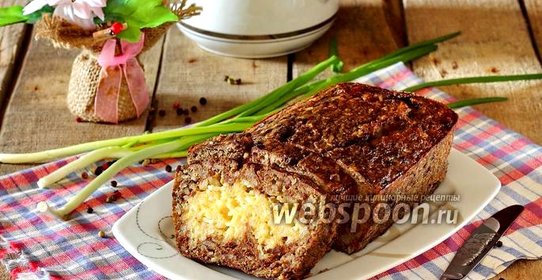 Печёночный пирог с рисом и сыром