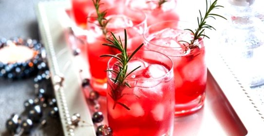 Клюквенный коктейль с апельсином