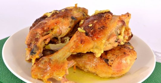 Курица в молочно-шафрановом соусе