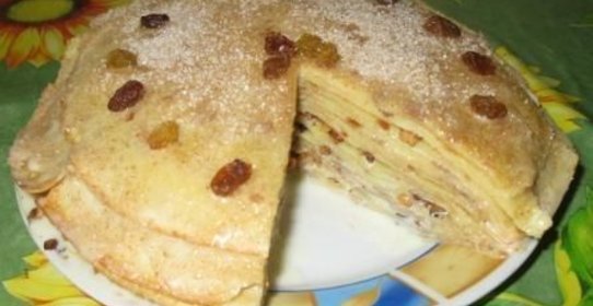 Торт блинный со сгущенкой