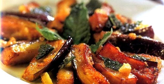 Баклажаны, маринованные с мятой