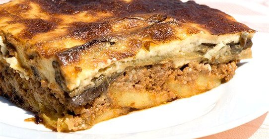 Мусака с баклажанами и говядиной