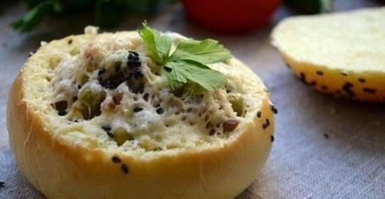 Съедобная тарелка с рагу