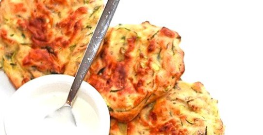 Кабачковые оладьи в духовке