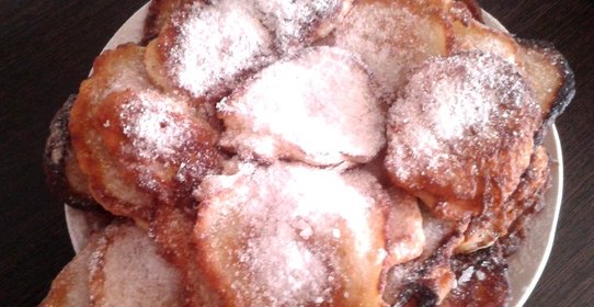 Яблочно-грушевые оладья