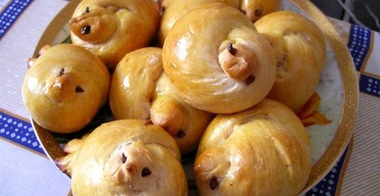 Жаворонки (постные булочки)