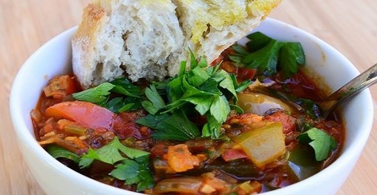 Рагу из помидоров и перца