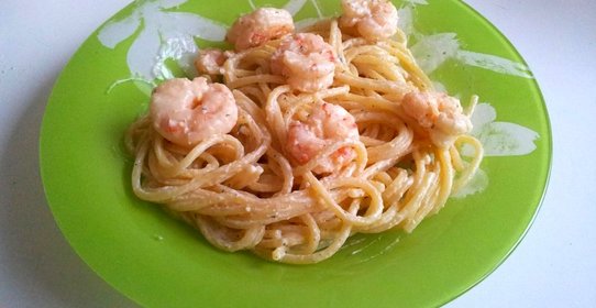 Соус для спагетти с креветками