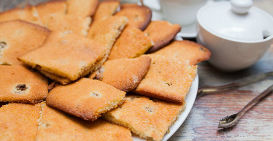 Быстрое домашнее печенье паве с ромом и изюмом