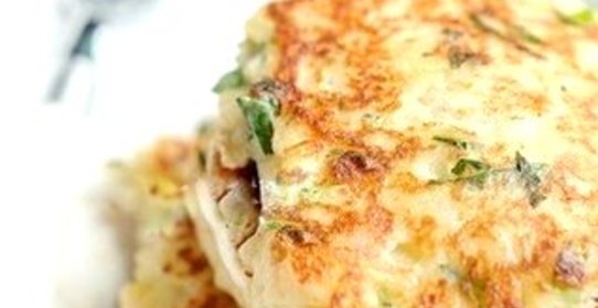 Картофельные оладьи с сыром