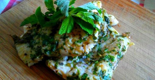 Филе морского языка с травами