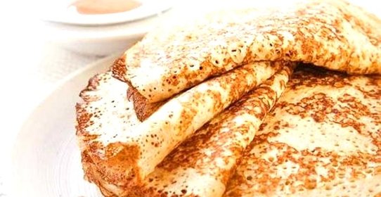 Блины на ряженке с кипятком