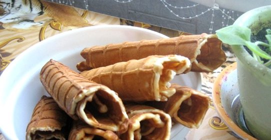 Вафли на кефире