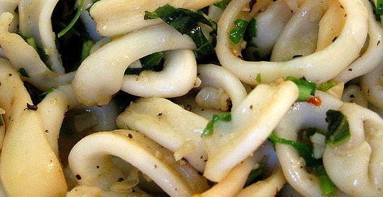 Тушеные кальмары