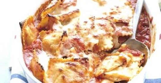 Запеченные равиоли