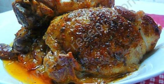 Курица в аджике с белым вином