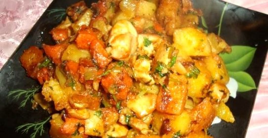 Рагу с курицей