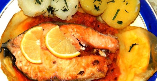 Рыба в фольге в мультиварке