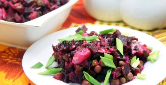 Винегрет с морской капустой