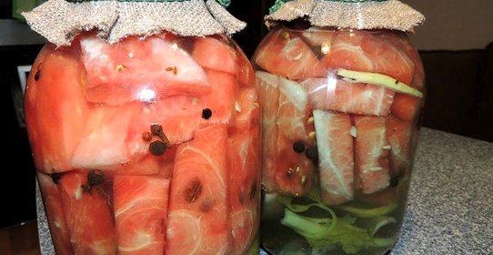 Маринованные арбузы в банках