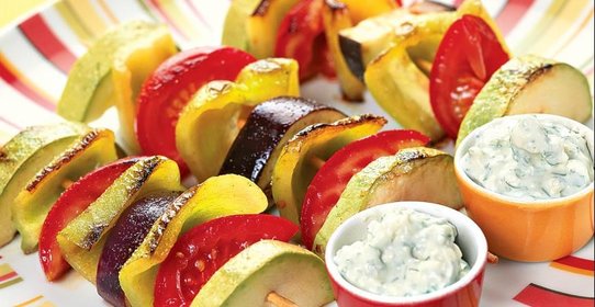 Овощи на шпажке