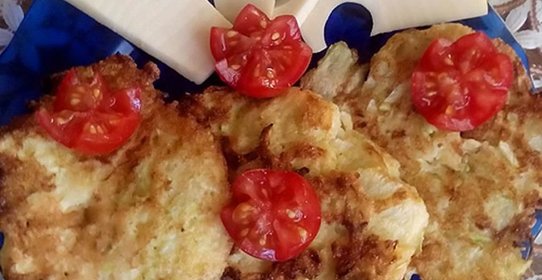 Кабачково-манные драники