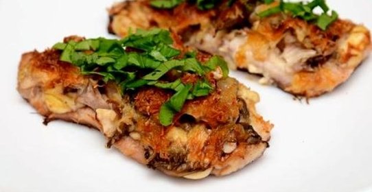 Индейка с вешенками