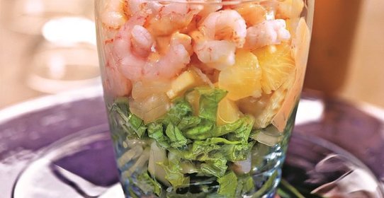 Коктейль с креветками