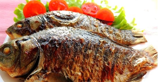 Карась на гриле