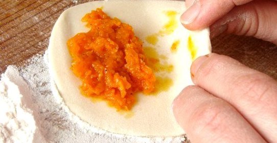 Казахские манты с тыквой