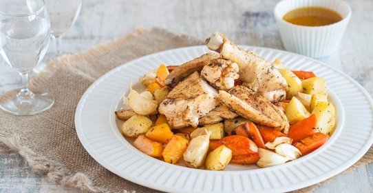 Курица, запеченная в рукаве