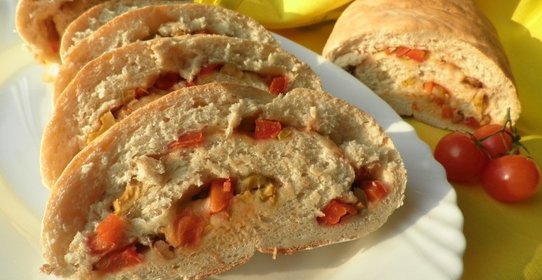 Итальянский хлеб с моцареллой