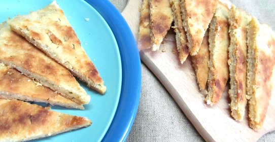 Сырные лепешки с укропом
