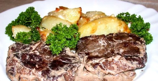 Телятина в красном вине